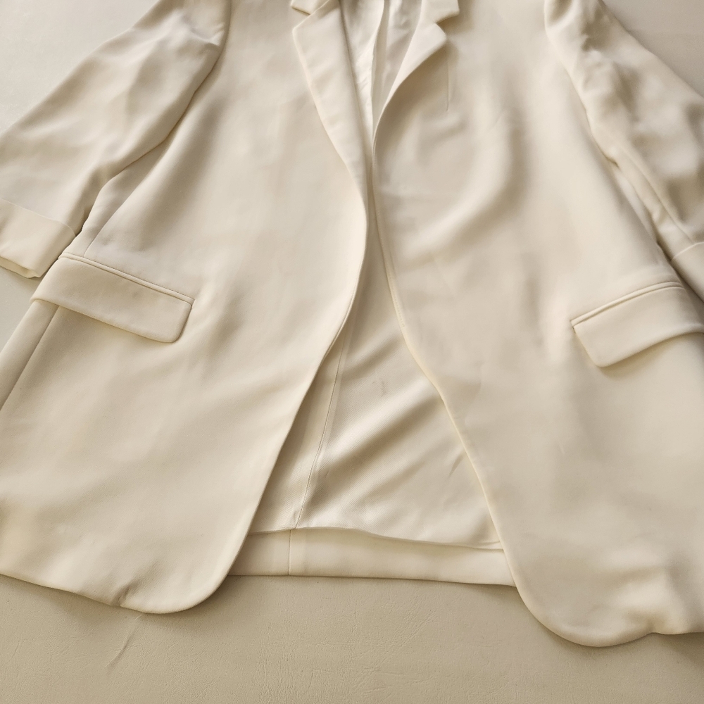 Zara Basic Open Front Blazer Jacket - image 4